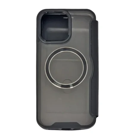 Husa Book MagSafe pentru iPhone 15 Negru