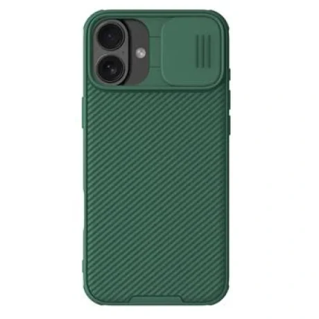 Husa Nillkin CamShield PRO pentru  iPhone 16 Plus verde inchis