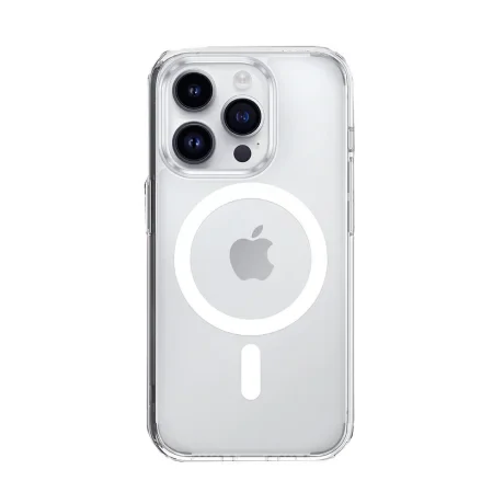 Husa Spate Hard MagSafe pentru iPhone 15 Pro Max Transparent