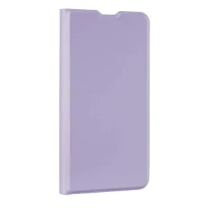 Husa Book Silicon Flip pentru iPhone 15 Roz/Mov