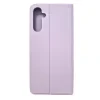 Husa Book Silicon Flip pentru Samsung Galaxy A55 Roz/ Mov