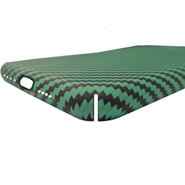 Husa Spate Hard Carbon Fiber pentru iPhone 11 Pro Max Verde
