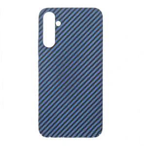 Husa Spate Hard Carbon Fiber pentru Samsung Galaxy A34 5G Albastru
