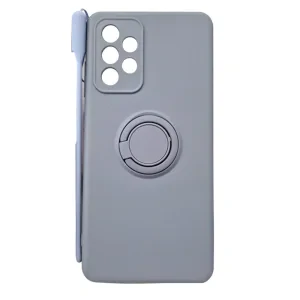 Husa Spate Silicon Finger Grip pentru Samsung A52/A52 5G Albastru