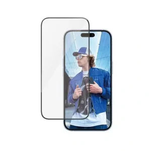 Folie Sticla PanzerGlass Safe UWF pentru iPhone 15/16 Negru