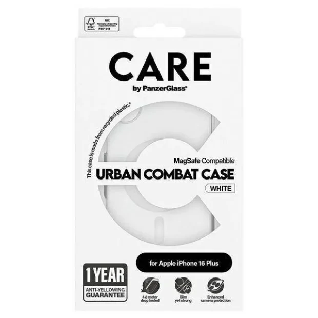 Husa Spate PanzerGlass Hard Care MagSafe pentru iPhone 16 Plus Transparent