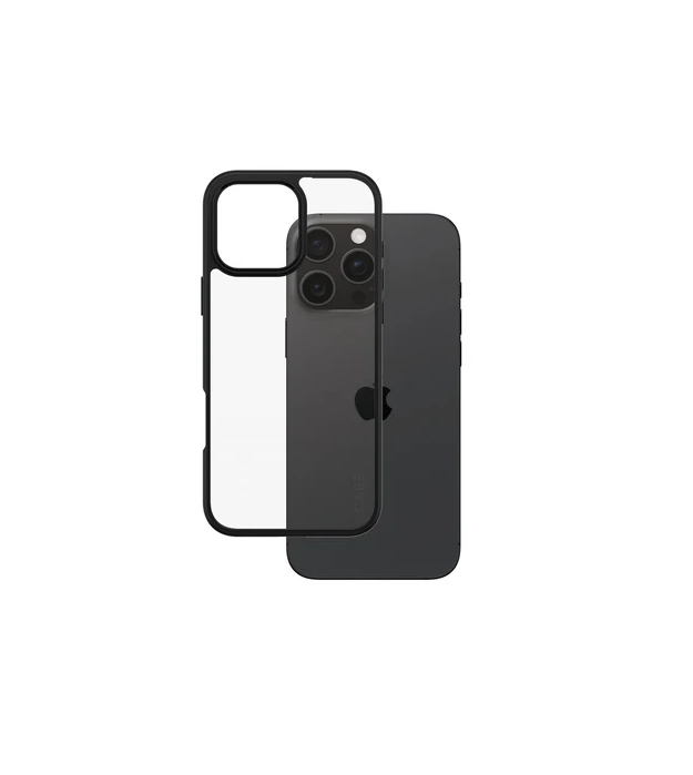 Husa Spate PanzerGlass Hard Care pentru iPhone 16 Pro Max Transparent/Negru thumb