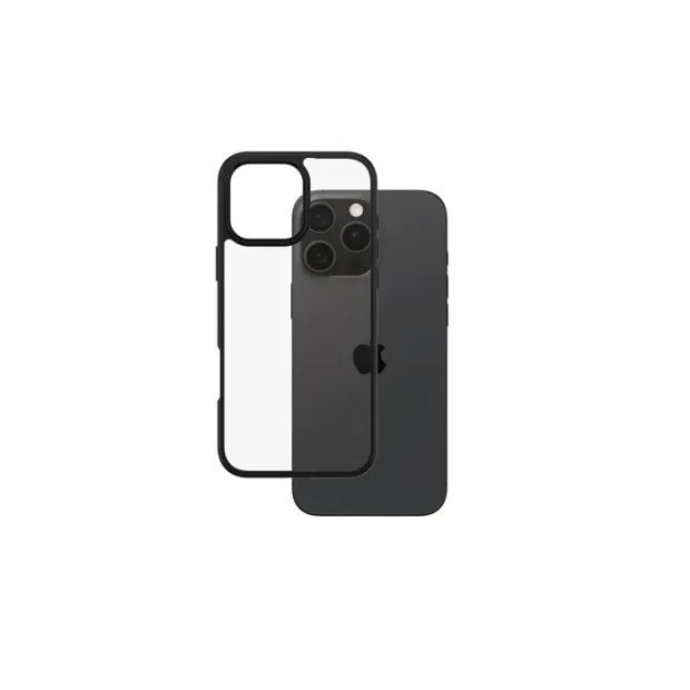 Husa Spate PanzerGlass Hard Care pentru iPhone 16 Pro Max Transparent/Negru