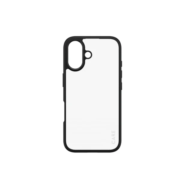 Husa Spate PanzerGlass Hard Care pentru iPhone 16 Transparent/Negru
