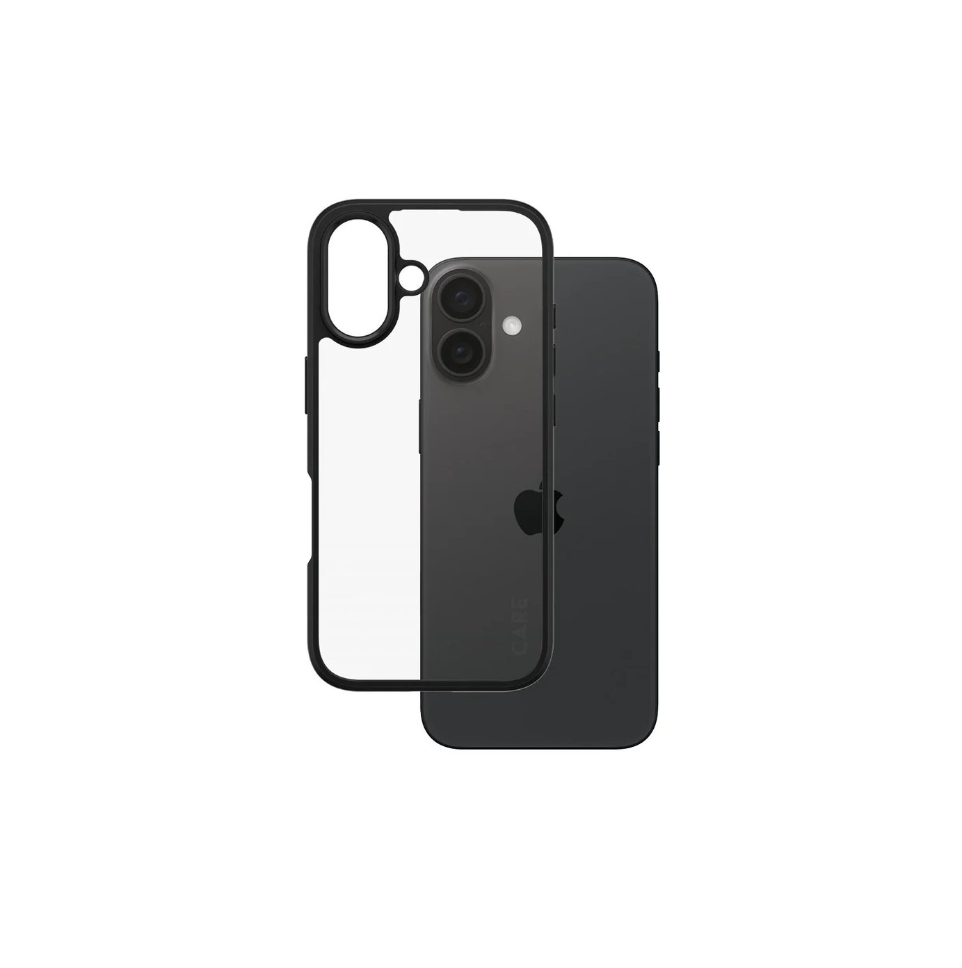 Husa Spate PanzerGlass Hard Care pentru iPhone 16 Transparent/Negru thumb