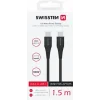 Cablu Date Swissten TPE USB-C/USB-C 5A 100W 1.5m Negru