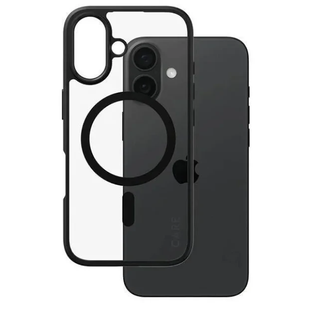 Husa Spate PanzerGlass Hard Care MagSafe pentru iPhone 16 Plus Transparent/Negru