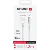 Incarcator Wireless Swissten Braided Apple Watch Metal USB-C Alb