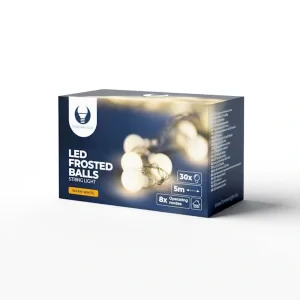 Banda Led Forever 30 Globuri, 5m, 230V FB51, Lumina Calda