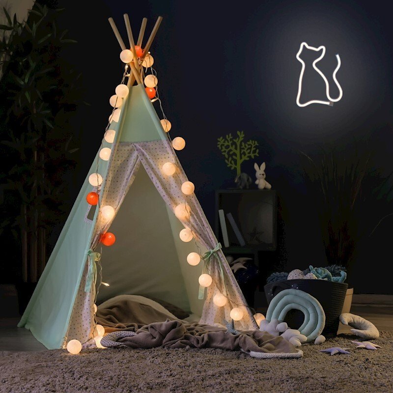 Lampa led Neon Forever cu Usb-A FLNE04 Pisica Galben thumb