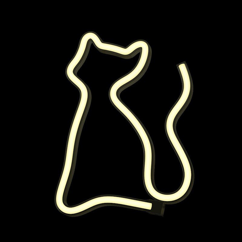 Lampa led Neon Forever cu Usb-A FLNE04 Pisica Galben thumb