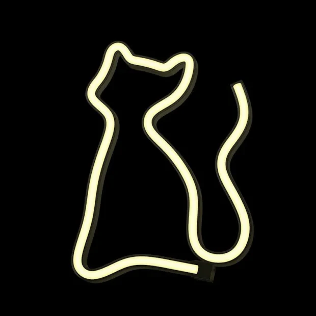 Lampa led Neon Forever cu Usb-A FLNE04 Pisica Galben
