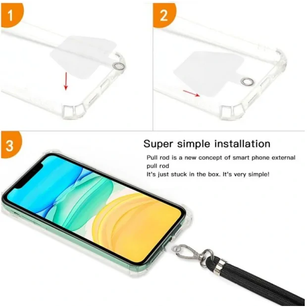 Snsur Universal textil pentru Telefon, Negru