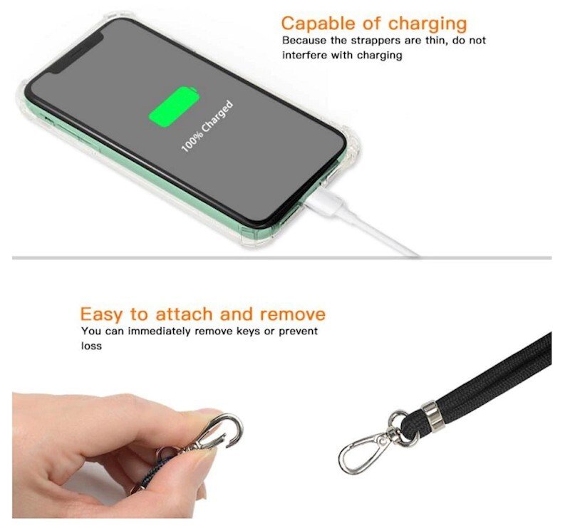 Snsur Universal textil pentru Telefon, Negru thumb