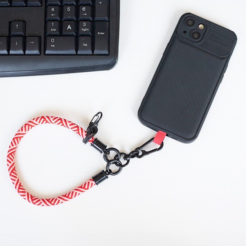 Bratara Universala textil pentru Telefon Rosie thumb