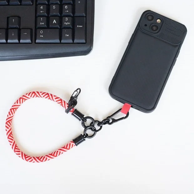 Bratara Universala textil pentru Telefon Rosie