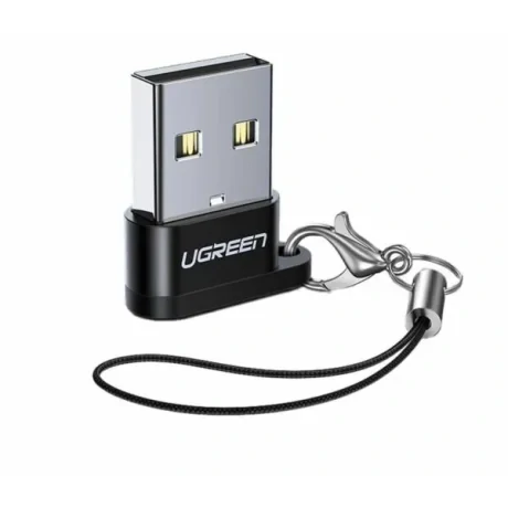 Adaptor Ugreen, "US280", USB(T) to USB Type-C(M), incarcare max 3A, negru "50568"