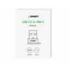 Adaptor Ugreen, "US280", USB(T) to USB Type-C(M), incarcare max 3A, negru "50568"