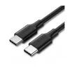 Cablu alimentare si date Ugreen, &quot;US286&quot;, Fast Charging USB Type-C la USB Type-C 60W/3A, 3m, negru &quot;60788&quot;