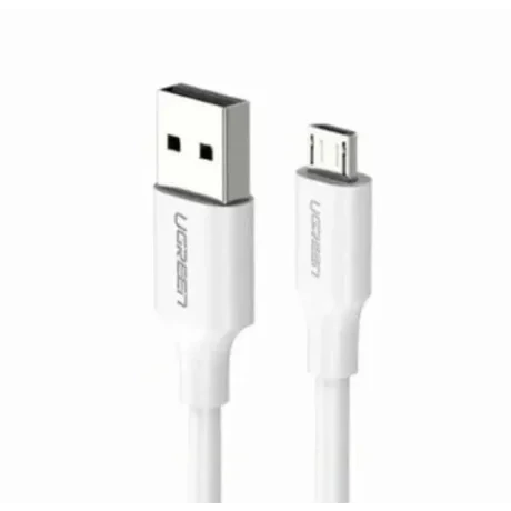 Cablu alimentare si date Ugreen US389 fast charging USB 2.0 (T) la Micro-USB (T) 0.5m alb