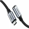 Cablu USB Type-C Ugreen prelungitor, &quot;US372&quot; USB Type-C (T) la USB Type-C (M), 1m, gri, &quot;30205&quot;