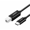 Cablu USB Ugreen pt. imprimanta, &quot;US241&quot; USB Type-C (T) la USB 2.0 Type-B (T), 1m, negru, &quot;80811&quot;