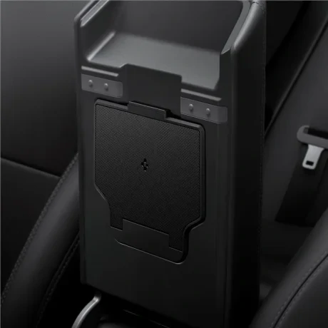Cutie de depozitare ascunsa, organizator pentru consola centrala Spigen Tesla, neagra - Tesla Model 3 (2024)