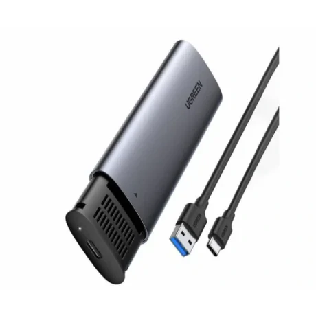 Rack extern Ugreen, &quot;CM400&quot; pt SSD M.2 NGFF SATA, USB Type-C la USB Type-C, 5Gbps, aluminiu, gri &quot;10903&quot;