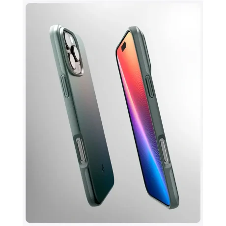 Husa Spigen Thin Fit MagSafe pentru iPhone 16 Pro, Abyss Green