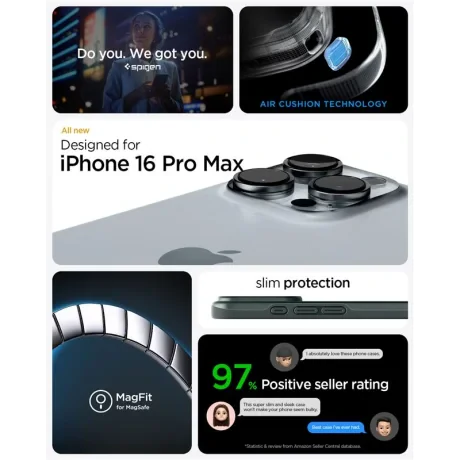 Husa Spigen Thin Fit MagSafe pentru iPhone 16 Pro Max, Abyss Green