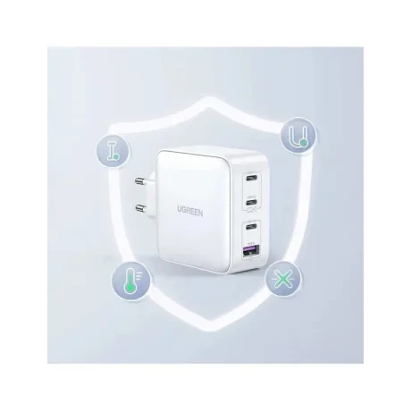 Incarcator retea Ugreen, "CD226" Quick Charge, 100W GaN, 3 x USB Type-C 5V/3A, 1 x USB, alb "15337"