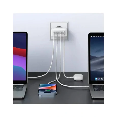 Incarcator retea Ugreen, "CD226" Quick Charge, 100W GaN, 3 x USB Type-C 5V/3A, 1 x USB, alb "15337"