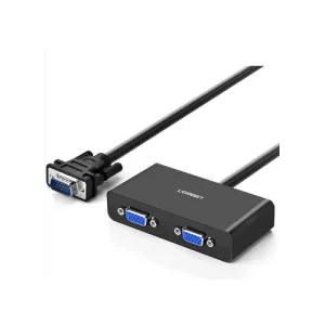 Splitter video Ugreen, &quot;40254&quot; 1 x VGA (T) la 2 x VGA (M), rezolutie full HD 1920 x 1440 la 60Hz negru, &quot;20918&quot;