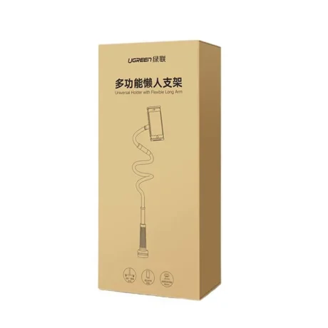 Suport Telefon Ugreen, &quot;LP113&quot; pt. SmartPhone, fixare birou clips, dimensiune cablu 90 cm, negru &quot;80906&quot;