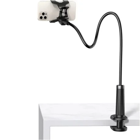Suport Telefon Ugreen, &quot;LP113&quot; pt. SmartPhone, fixare birou clips, dimensiune cablu 90 cm, negru &quot;80906&quot;