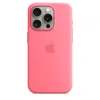 Husa Spate Apple Silicon MagSafe pentru iPhone 15 Pro MWNJ3ZM/A Roz