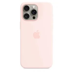 Husa Spate Apple Silicon MagSafe pentru iPhone 15 Pro Max MT1U3ZM/A Roz