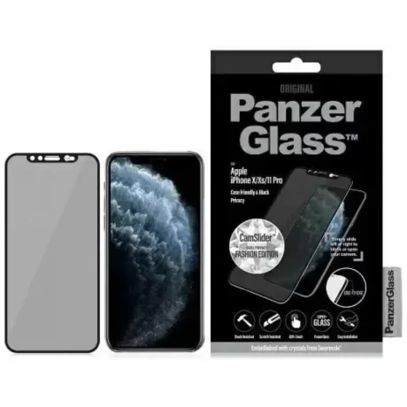 Folie Sticla Privacy PanzerGlass pentru iPhone  11 Pro Negru