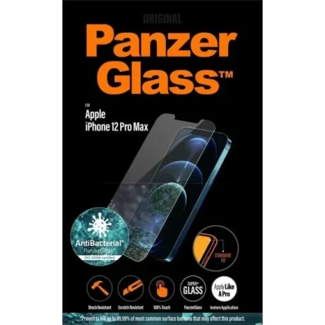 Folie Sticla PanzerGlass pentru iPhone  12 Pro Max Transparent