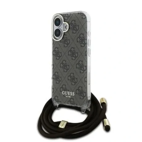 Husa Spate cu Curea Guess IML 4G pentru iPhone 16 Gri