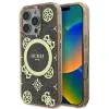 Husa Spate Guess IML 4G Bujor MagSafe pentru iPhone 16 Pro Maro