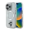 Husa Karl Lagerfeld IML Karl si Choupette MagSafe pentru iPhone 16 Pro, Transparent