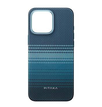 Husa Pitaka Tactile Woven MagEz Aramid pentru iPhone 16 Pro Max Albastru thumb