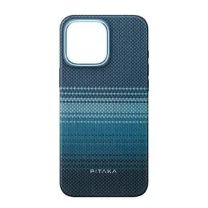 Husa Pitaka Tactile Woven MagEz Aramid pentru iPhone 16 Pro Max Albastru