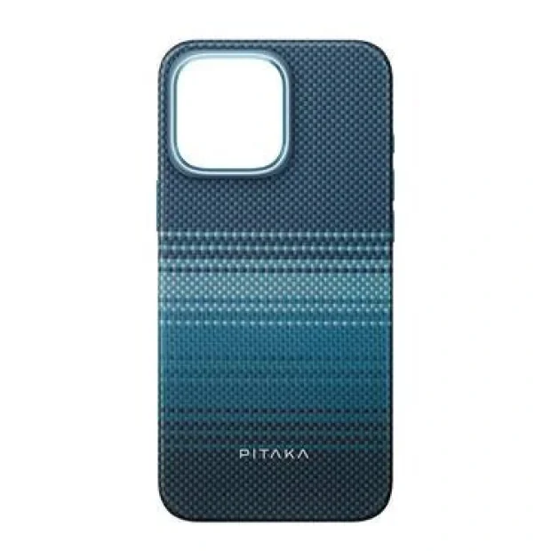 Husa Pitaka Tactile Woven MagEz Aramid pentru iPhone 16 Pro Max Albastru